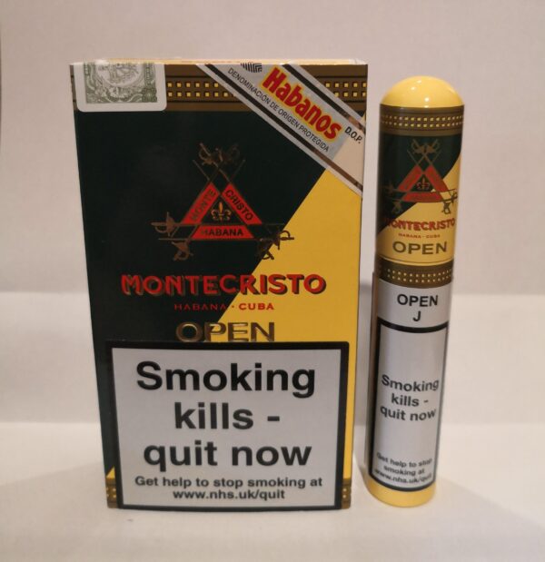 Montecristo Open Junior Tubos Trabuco Havana Cuban Cigar