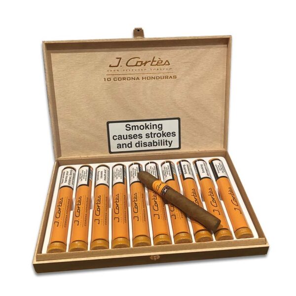 J. Cortes Gold Honduran corona cigars box of 10