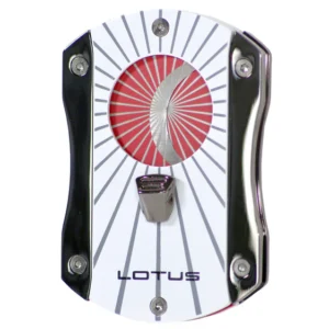 Lotus Cut 400 Techni-Color Deception Serrated Cigar Cutter (White)