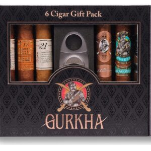 Gurkha 6 Cigar Gift Box with Cigar Cutter
